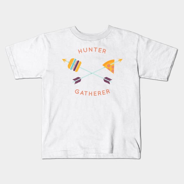 Hunter Gatherer Kids T-Shirt by wharton
